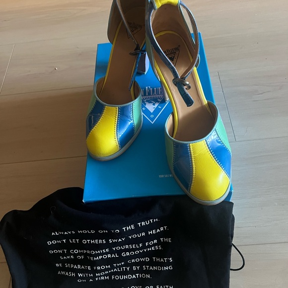 John Fluevog Shoes - John Fluevog Shoes-Attic ankle strap shoe-Bianca